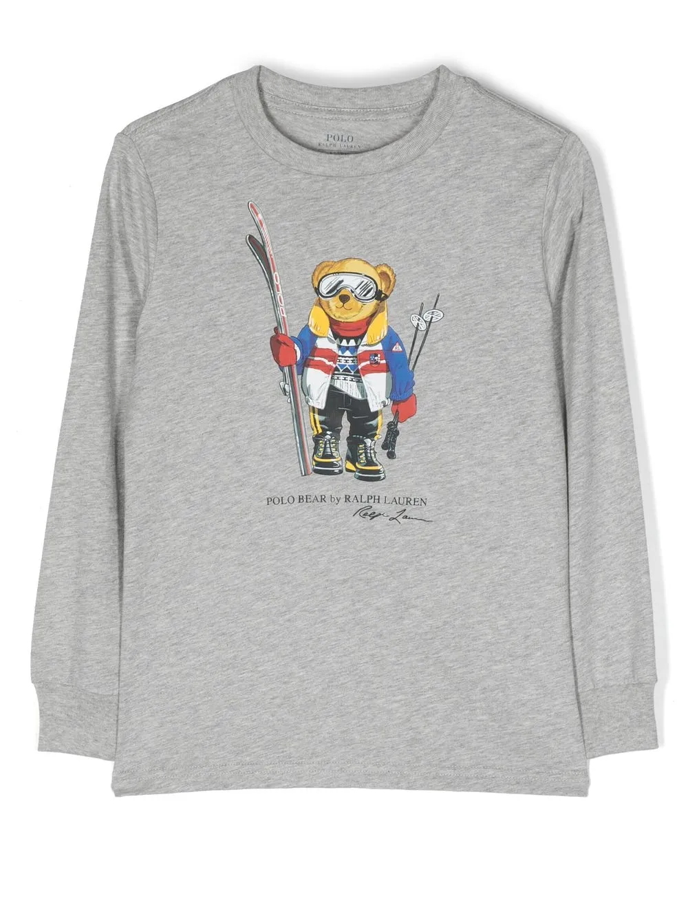 

Ralph Lauren Kids Polo Bear print detail sweatshirt - Gris