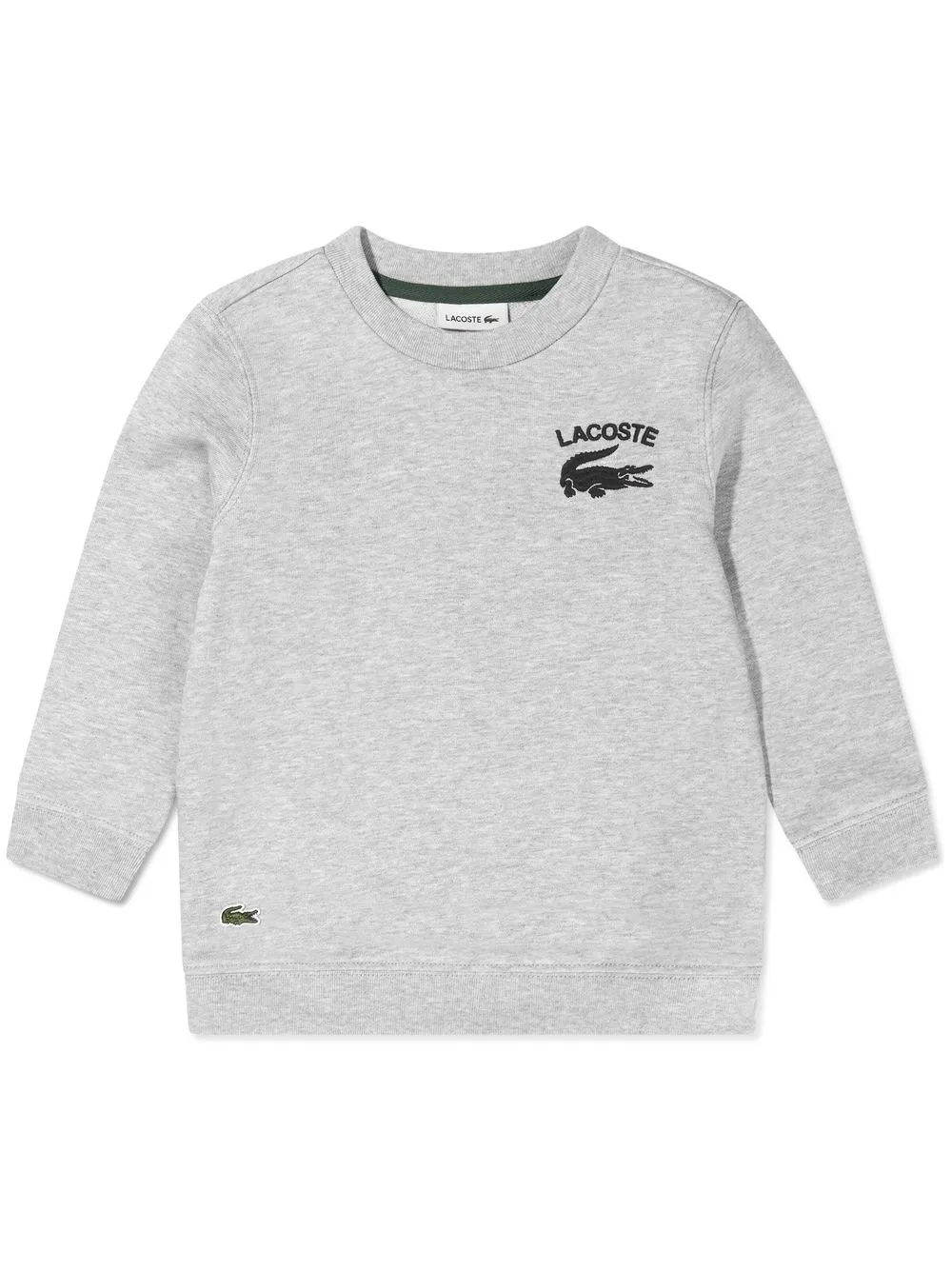 

Lacoste Kids logo-embroidered crew-neck sweatshirt - Grey