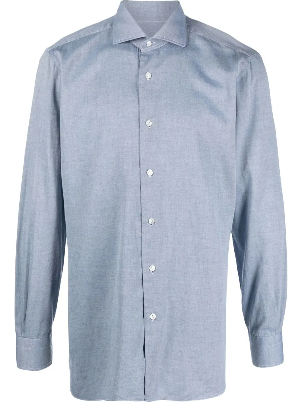 

Barba long-sleeved cotton shirt - Blue