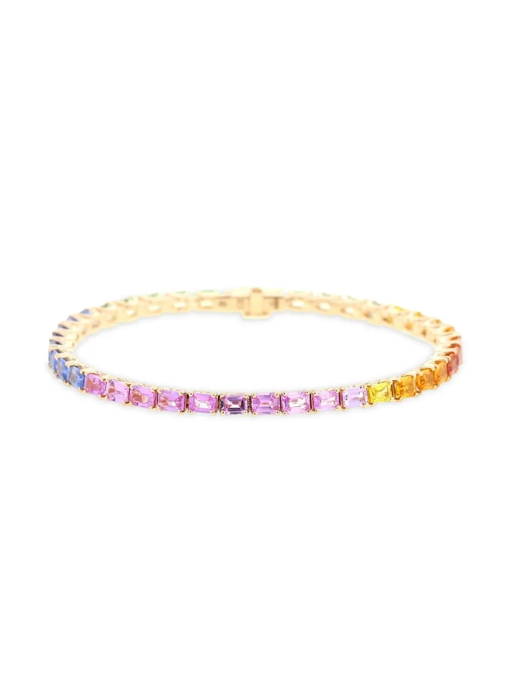 

Atelier Collector Square pulsera en oro rosa con zafiro - Rosado