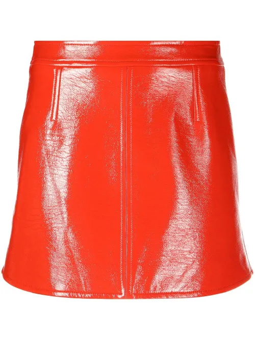 Minijupe à patch logo - Courrèges - Modalova