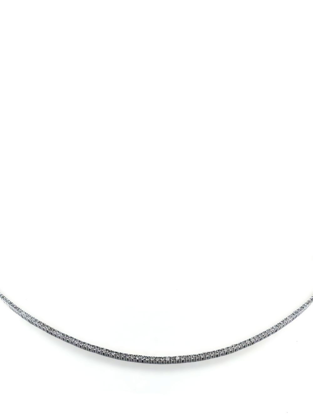 

Atelier Collector Square pre-owned white gold diamonds necklace - Silver