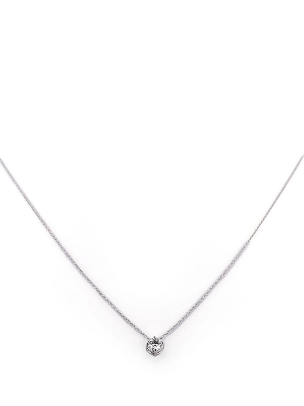 

Atelier Collector Square rose gold diamond necklace - Silver