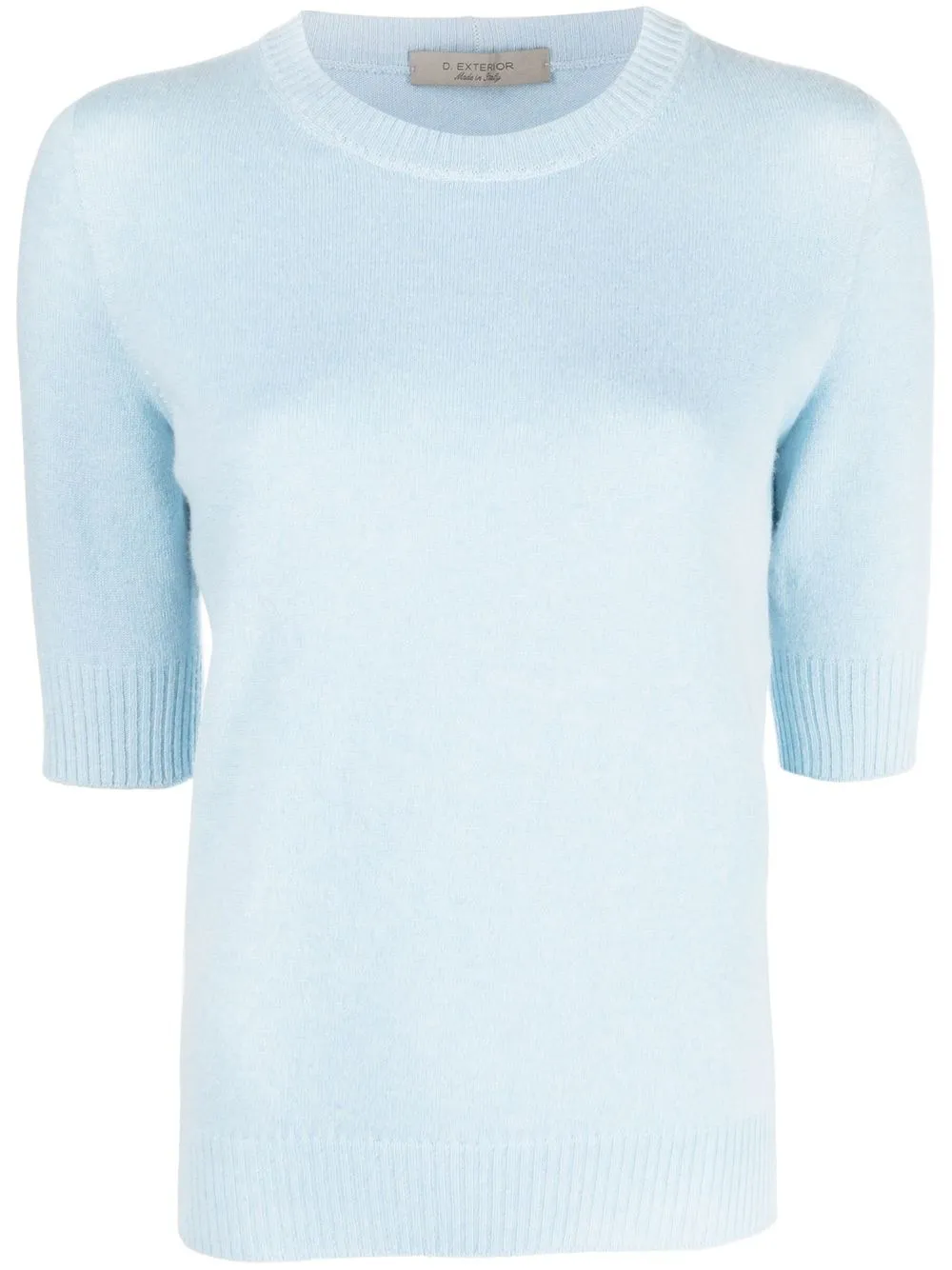 

D.Exterior crew-neck short-sleeve jumper - Blue