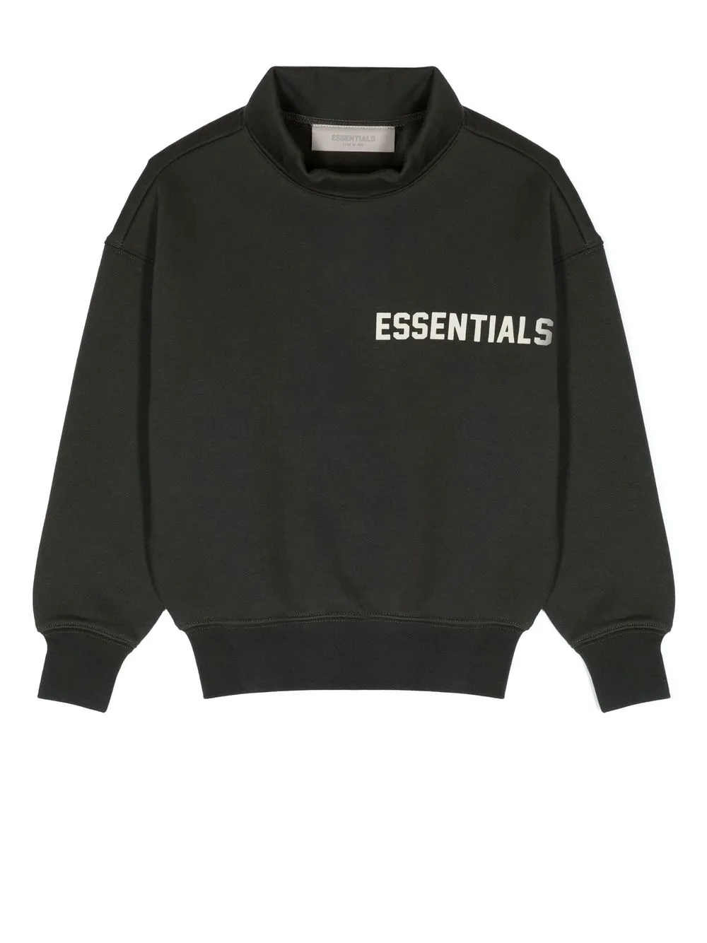 

FEAR OF GOD ESSENTIALS mock-neck logo-print sweatshirt - Grey