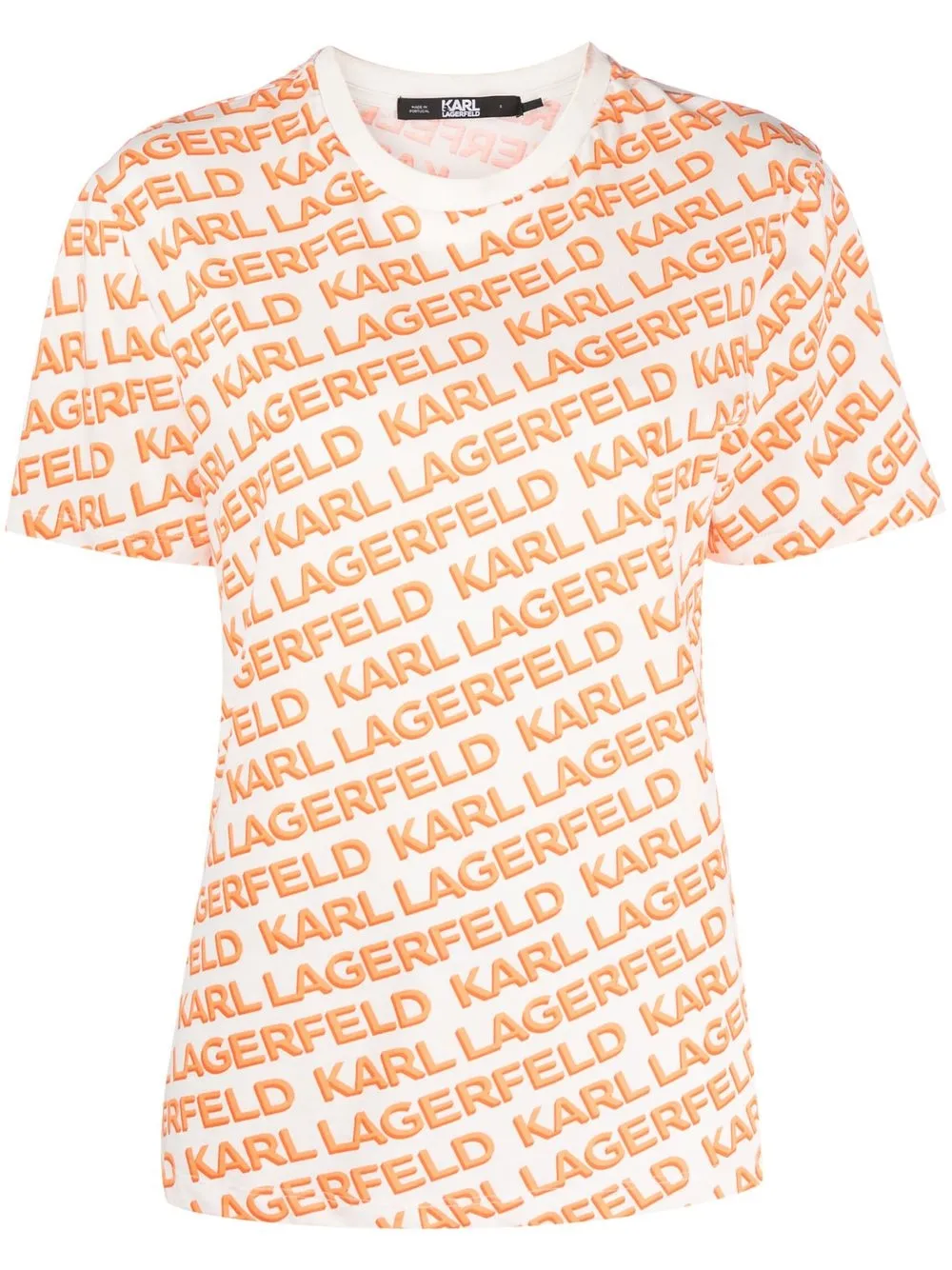 

Karl Lagerfeld playera con logo estampado - Naranja