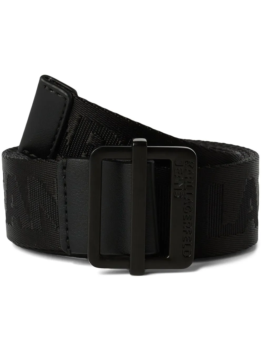 

KARL LAGERFELD JEANS Webbing buckle belt - Black