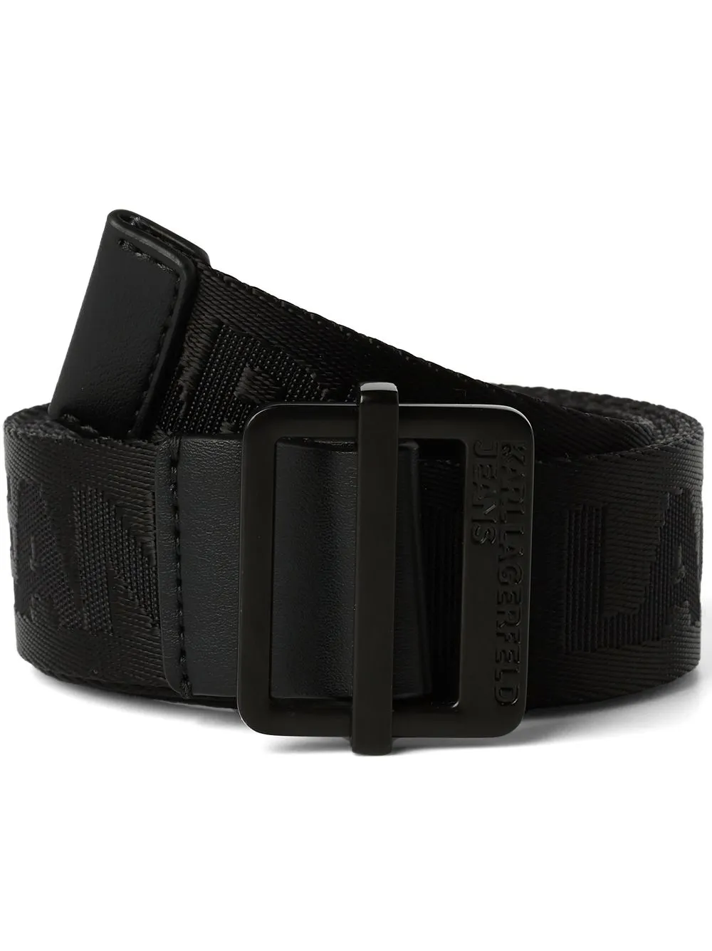 

KARL LAGERFELD JEANS Webbing buckle belt - Black