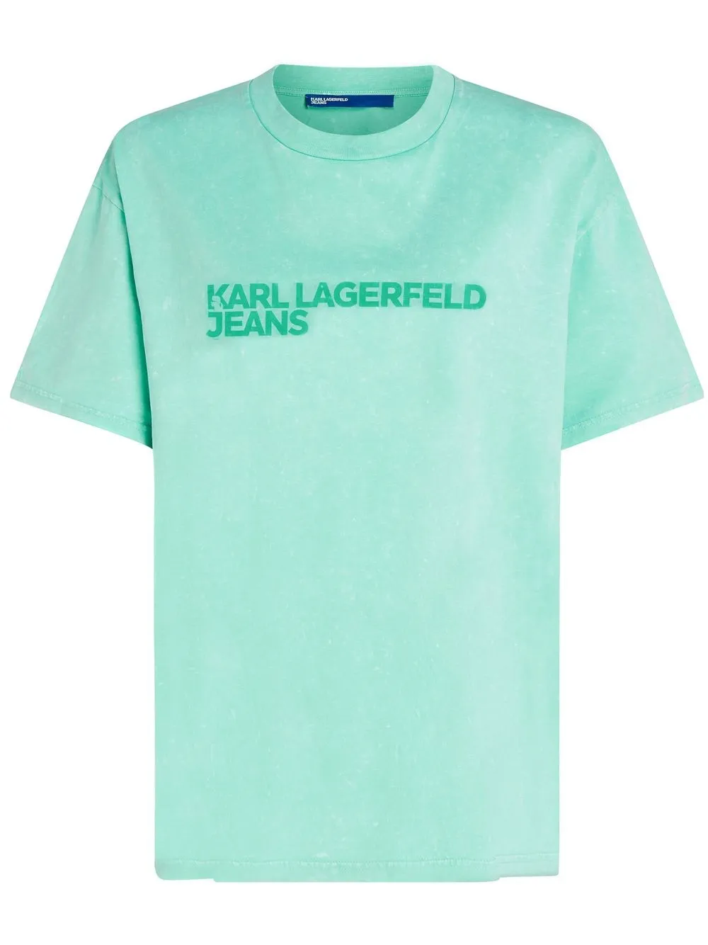 

KARL LAGERFELD JEANS logo-print organic cotton T-shirt - Green