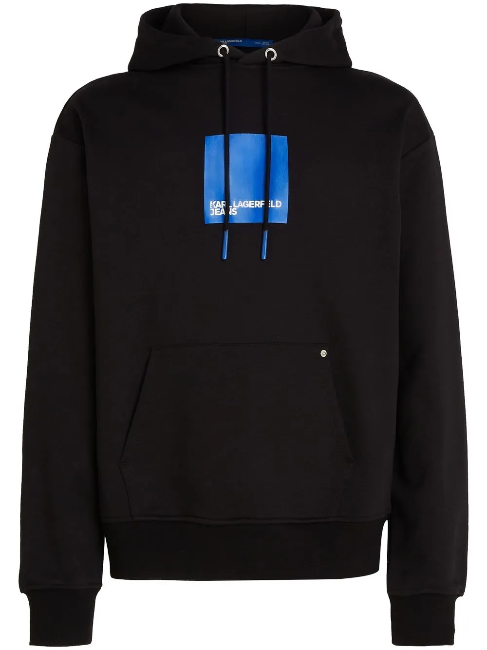 

KARL LAGERFELD JEANS logo-print drawstring hoodie - Black