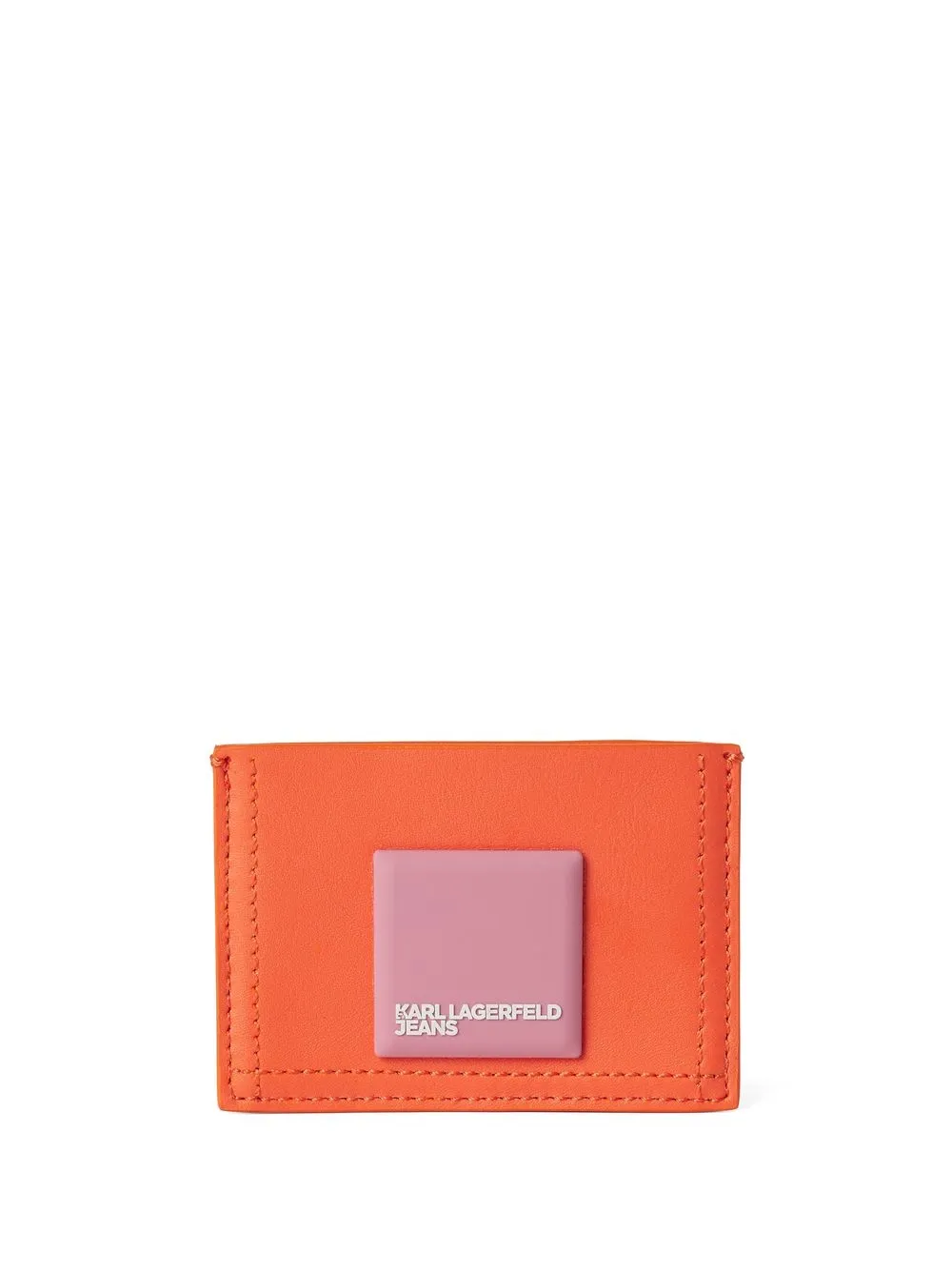 

KARL LAGERFELD JEANS Tech leather cardholder - Orange