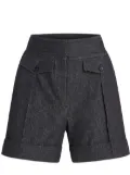 Karl Lagerfeld x Amber Valletta Denim Look tailored shorts - Black