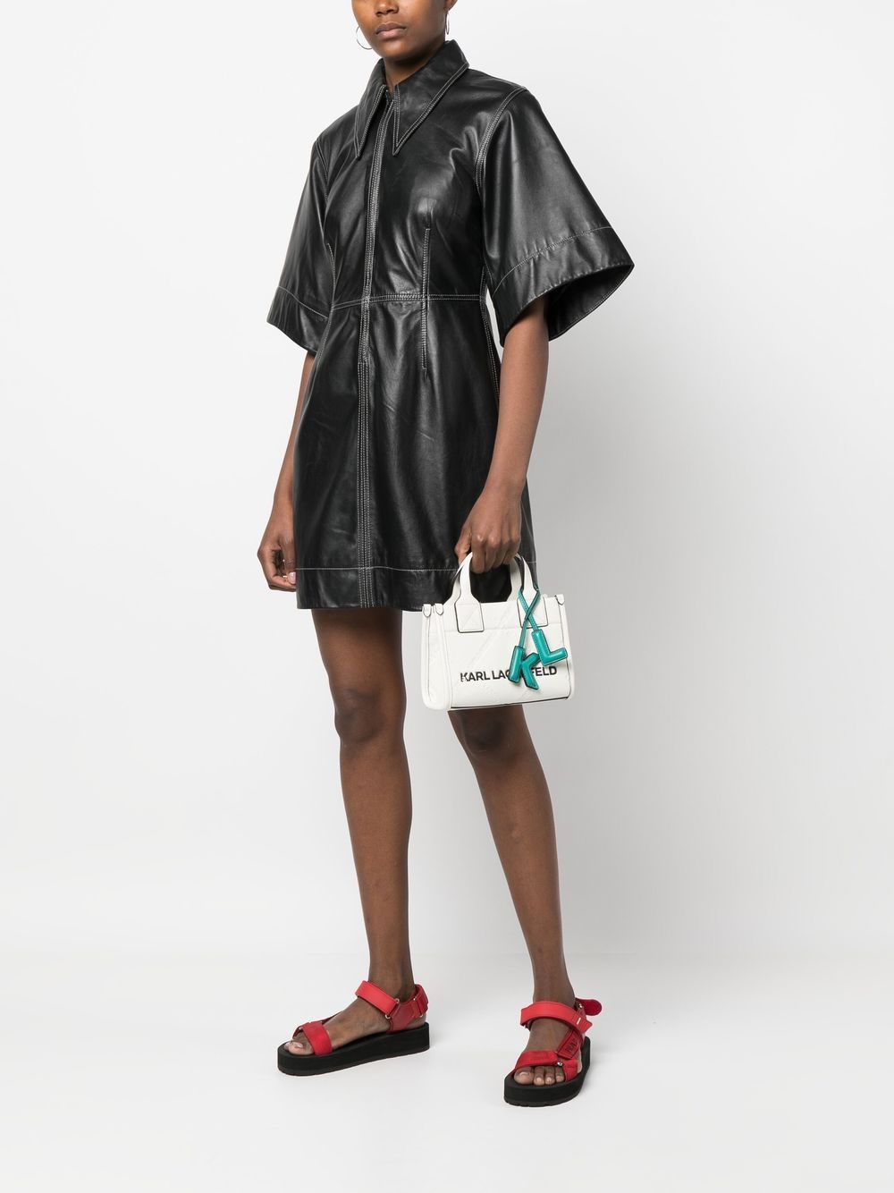 Karl Lagerfeld K/Skuare shopper met reliëf - Wit