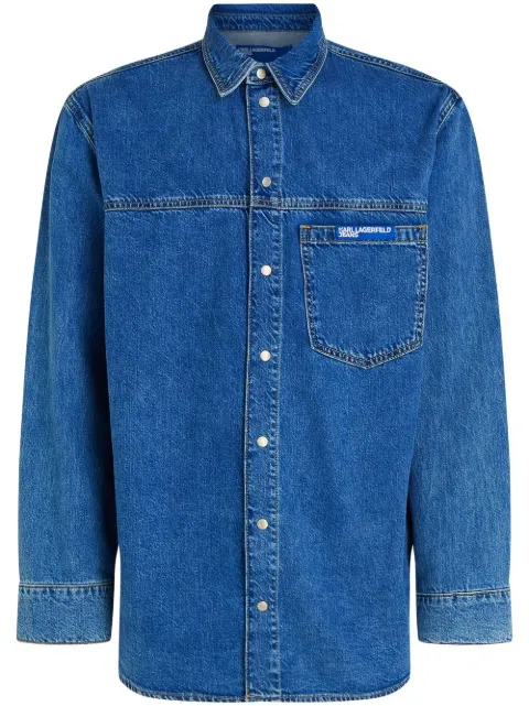 Karl Lagerfeld Jeans patch-pocket denim shirt 