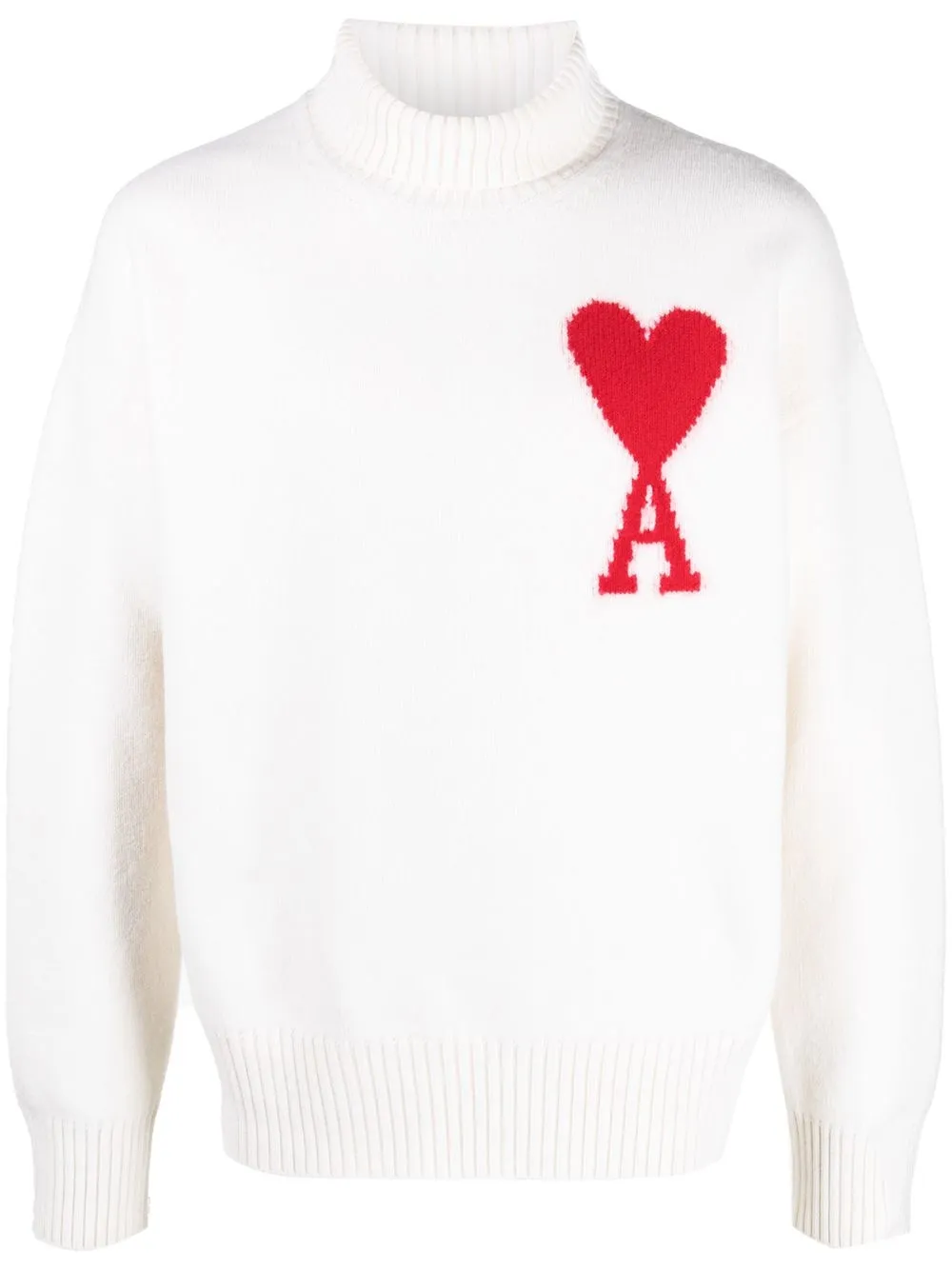 

AMI Paris Ami De Coeur roll-neck jumper - Neutrals