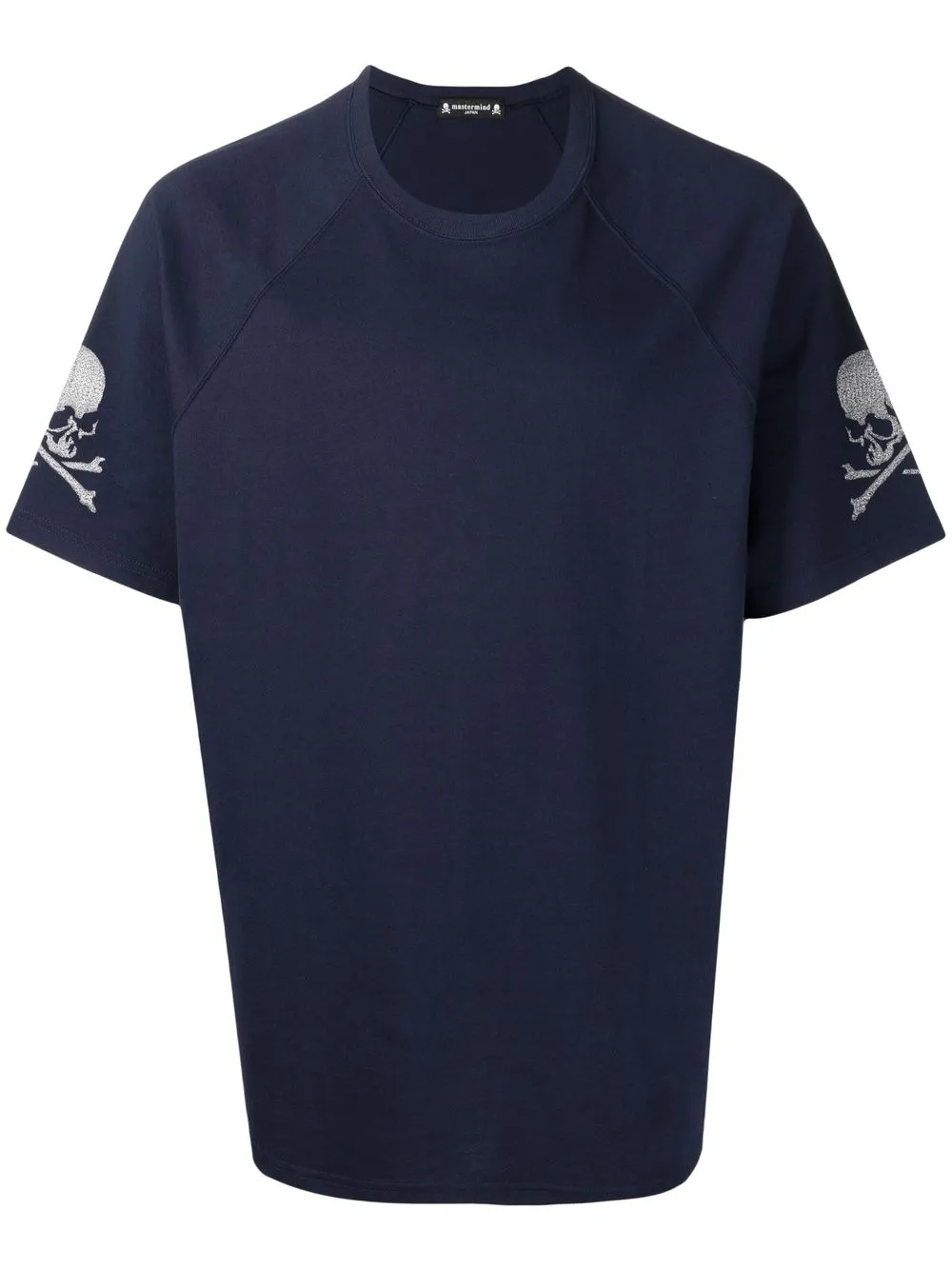 

Mastermind Japan embroidered baseball-style T-shirt - Blue