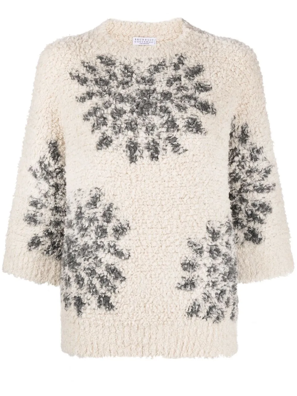 

Brunello Cucinelli abstract-pattern jumper - Neutrals