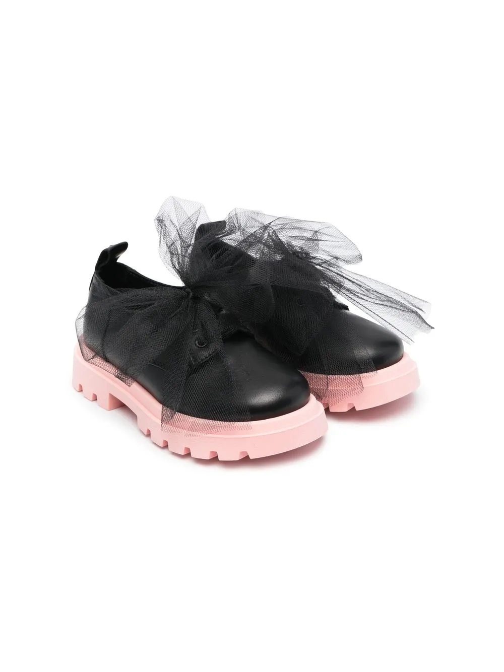 

Florens tulle round toe loafers - Black