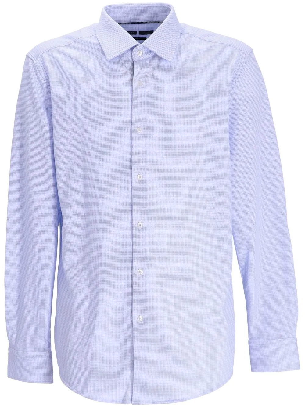 

BOSS micro-dot cotton-blend shirt - Azul