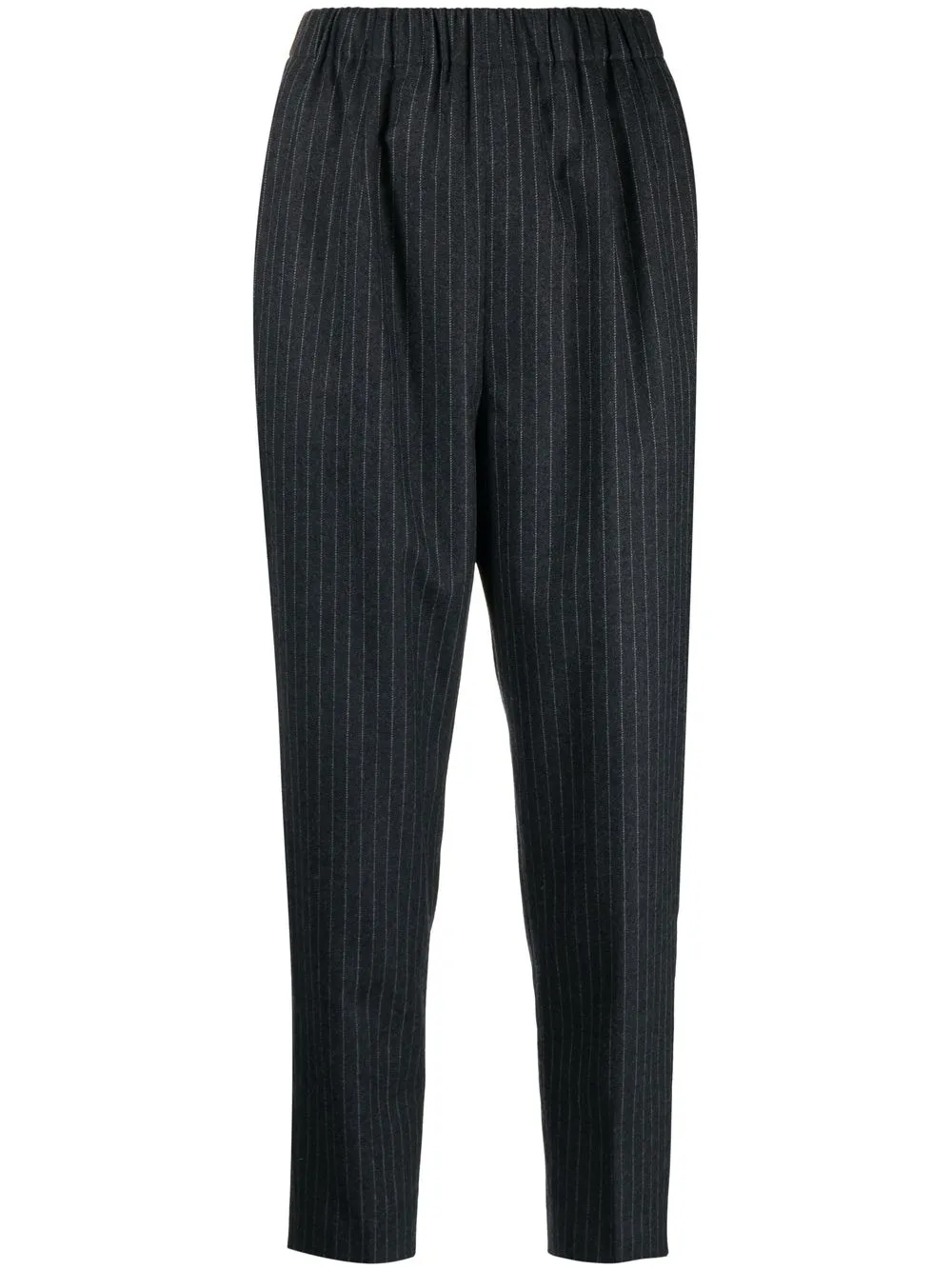 

Enföld pinstripe cropped tapered trousers - Grey