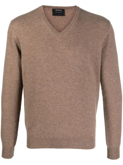 Dell'oglio V-neck fine-knit jumper