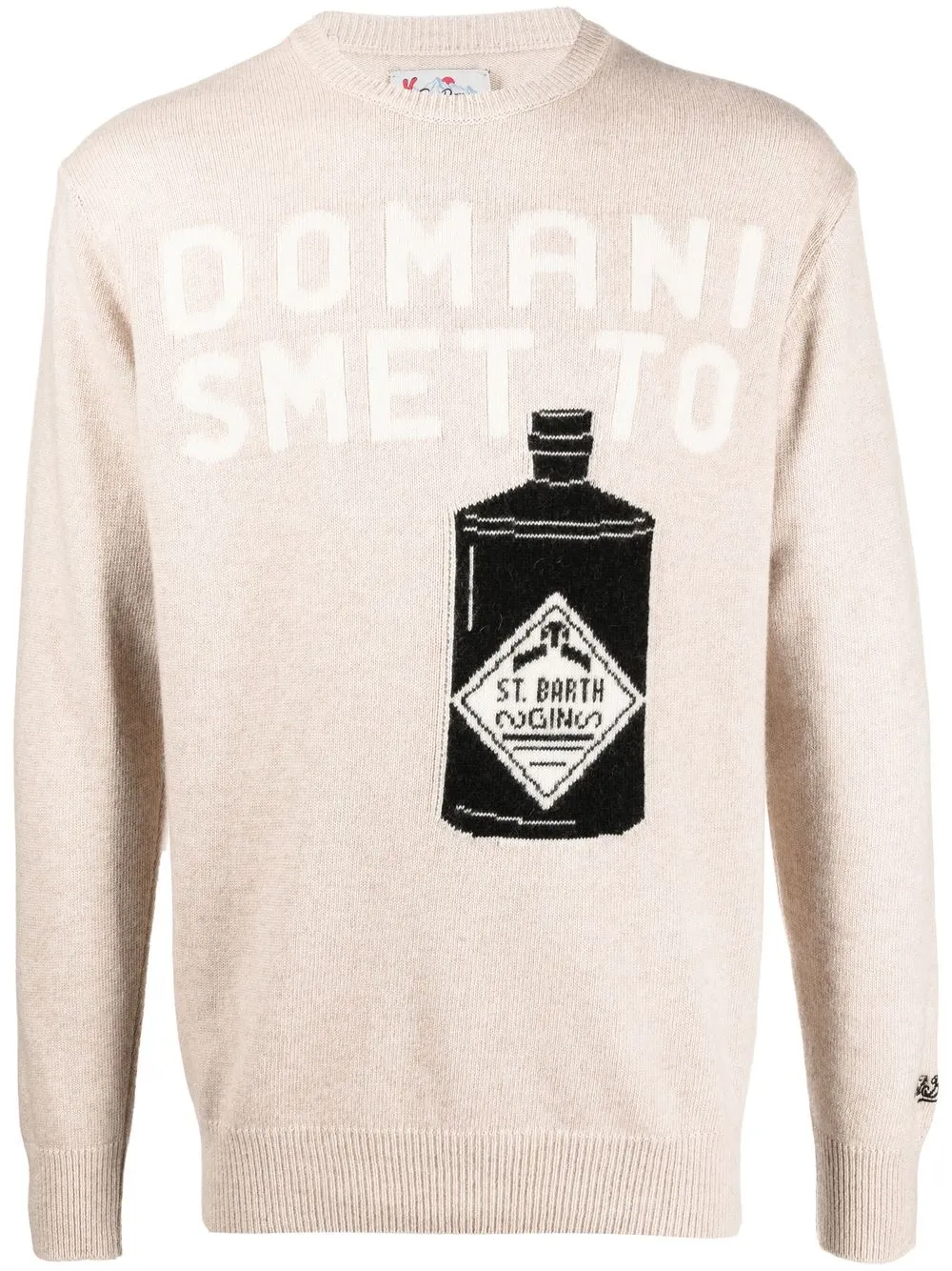 

MC2 Saint Barth intarsia-knit logo sweater - Neutrals