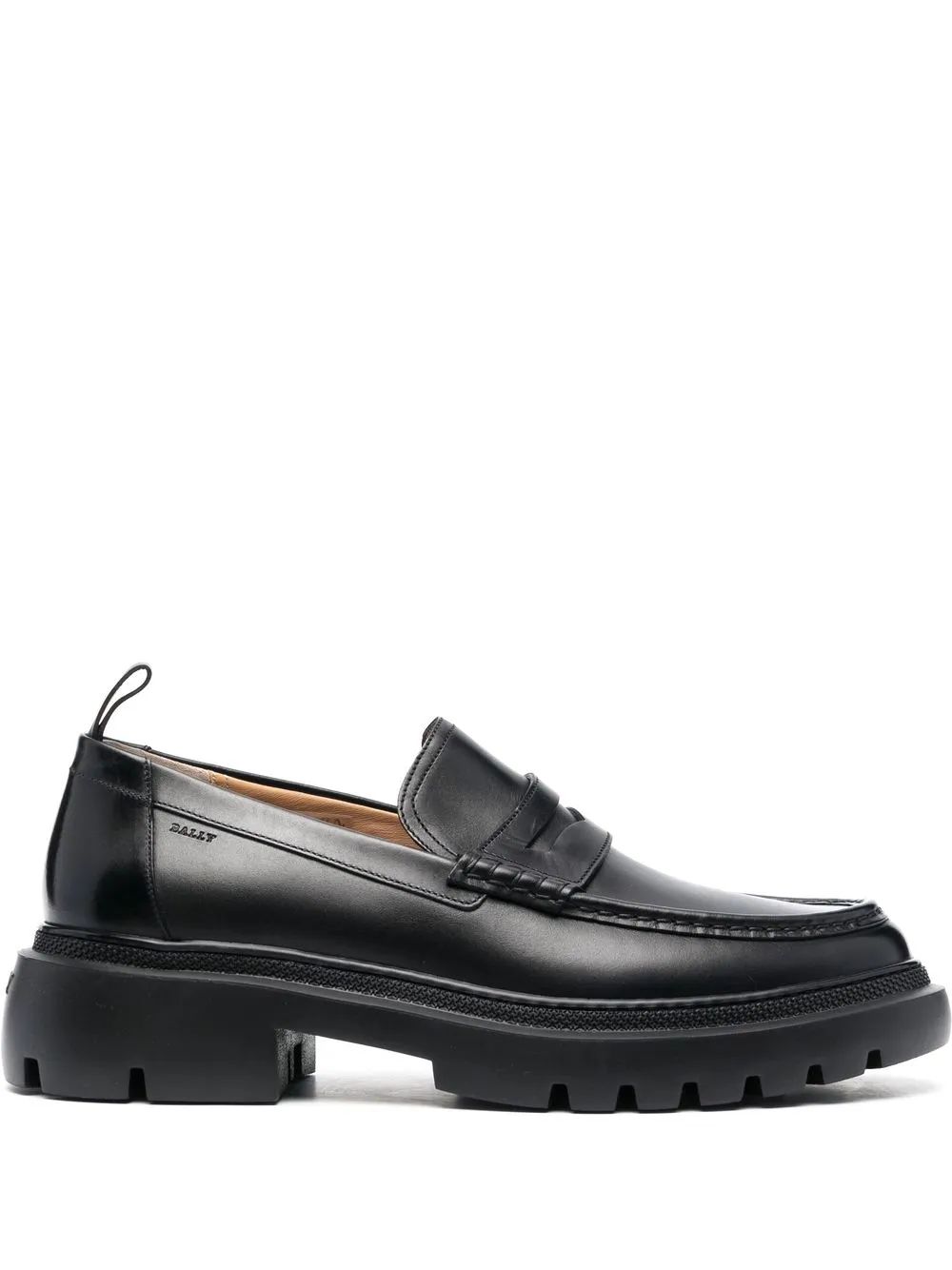 

Bally lug-sole leather loafers - Black