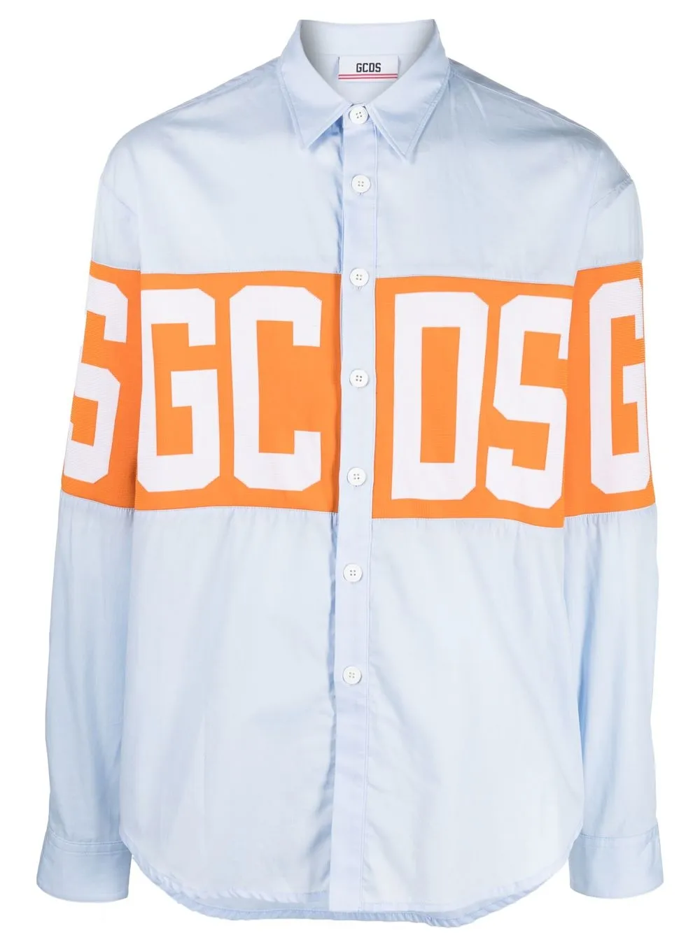 

Gcds logo-print long-sleeve shirt - Blue