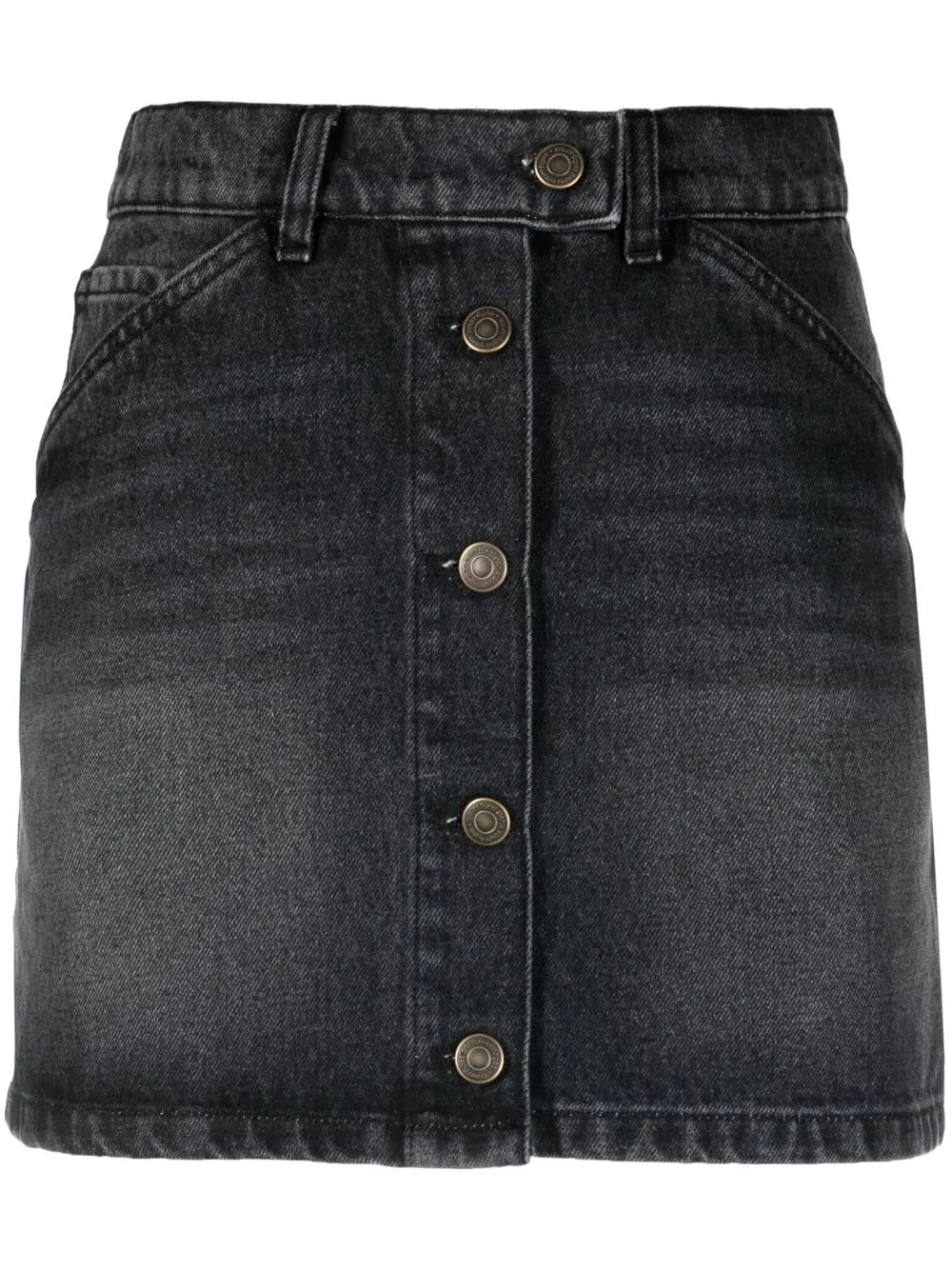 Courrèges high-waisted Denim Miniskirt - Farfetch