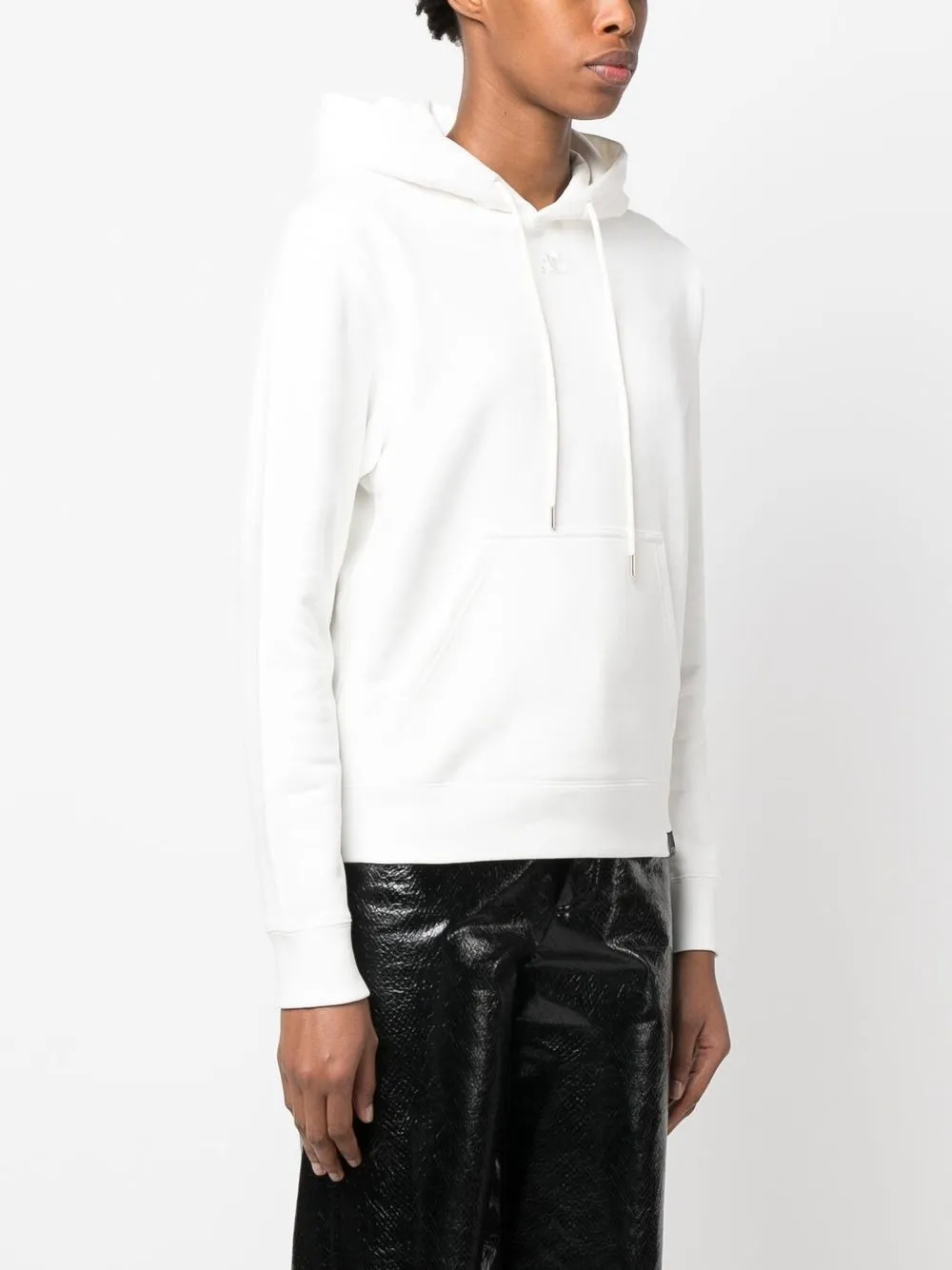  Courrèges Hoodie Aus Bio Baumwolle   Weiß 
