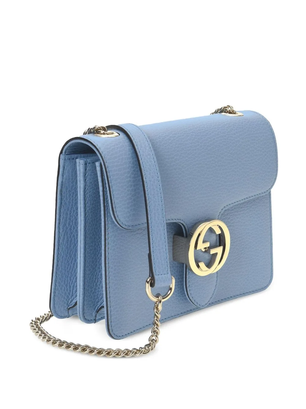 Pre-owned Gucci Interlocking G Shoulder Bag In 蓝色