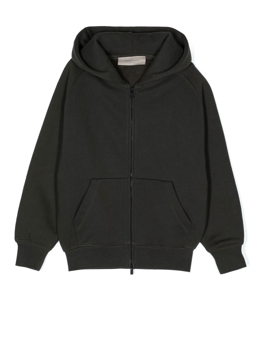 

FEAR OF GOD ESSENTIALS cotton-blend zip-up hoodie - Green