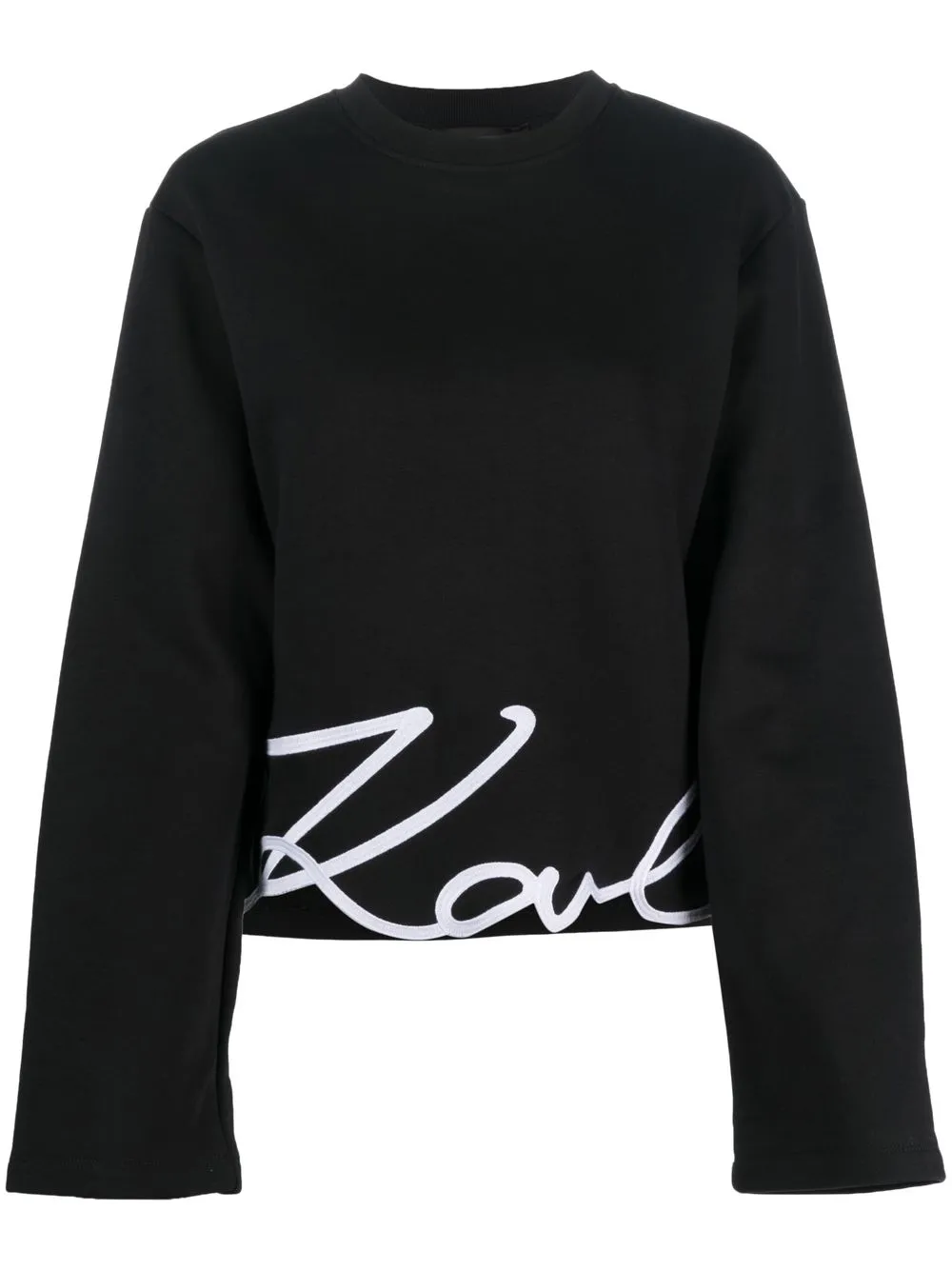 

Karl Lagerfeld sudadera con aplique Karl - Negro