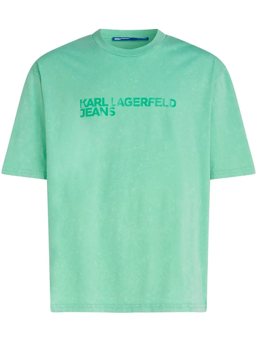 

KARL LAGERFELD JEANS logo-print organic cotton T-shirt - Green