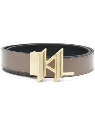 Karl Lagerfeld logo-plaque Reversible Belt - Farfetch