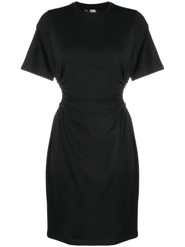 Karl Lagerfeld Jersey cut out Dress Farfetch