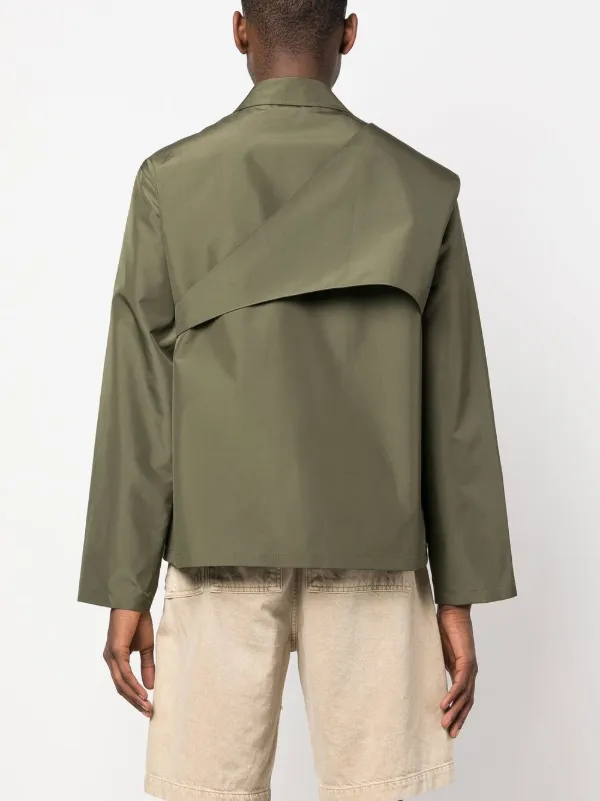 Karl Lagerfeld detachable-bag Zip Shirt Jacket | Green Karl Lagerfeld detachable-bag Zip Shirt Jacket | Green