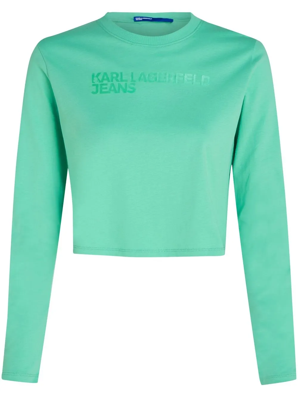 

KARL LAGERFELD JEANS organic cotton cropped T-shirt - Green