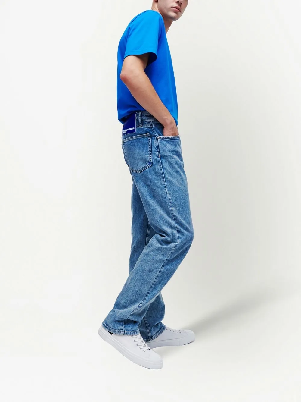 Karl Lagerfeld Jeans mid-rise Straight Jeans - Farfetch 