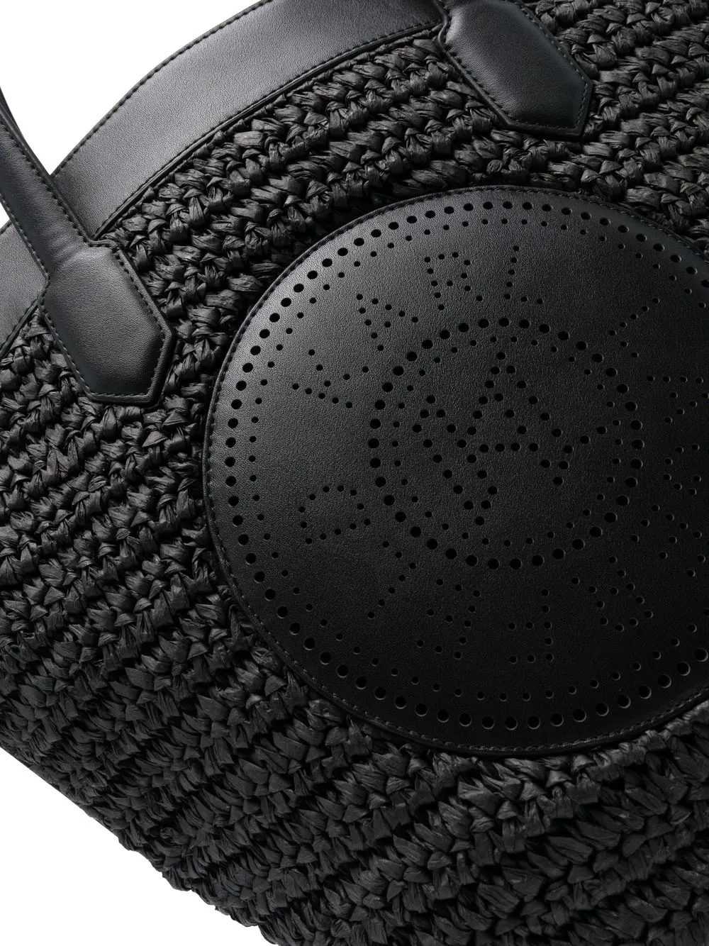 Karl Lagerfeld K/tulip Woven Tote Bag In Black