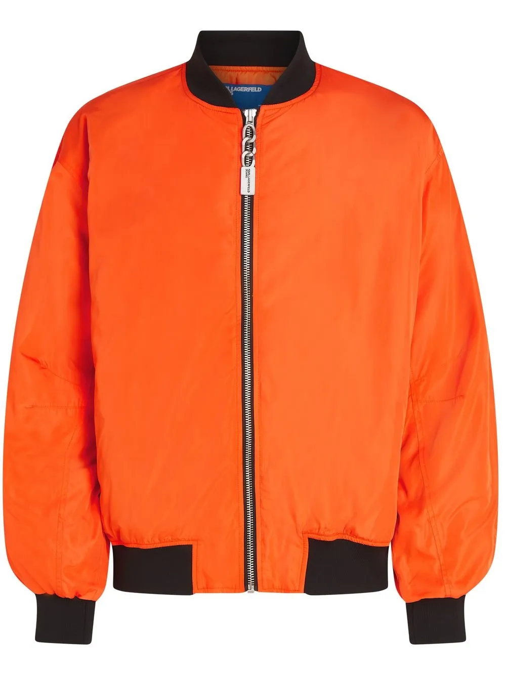 

KARL LAGERFELD JEANS chamarra bomber con logo estampado - Naranja