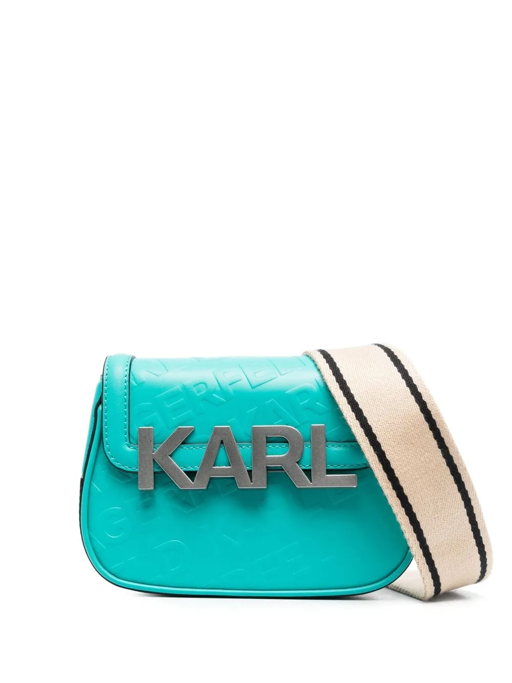 

Karl Lagerfeld K/Letters logo-embossed crossbody bag - Blue