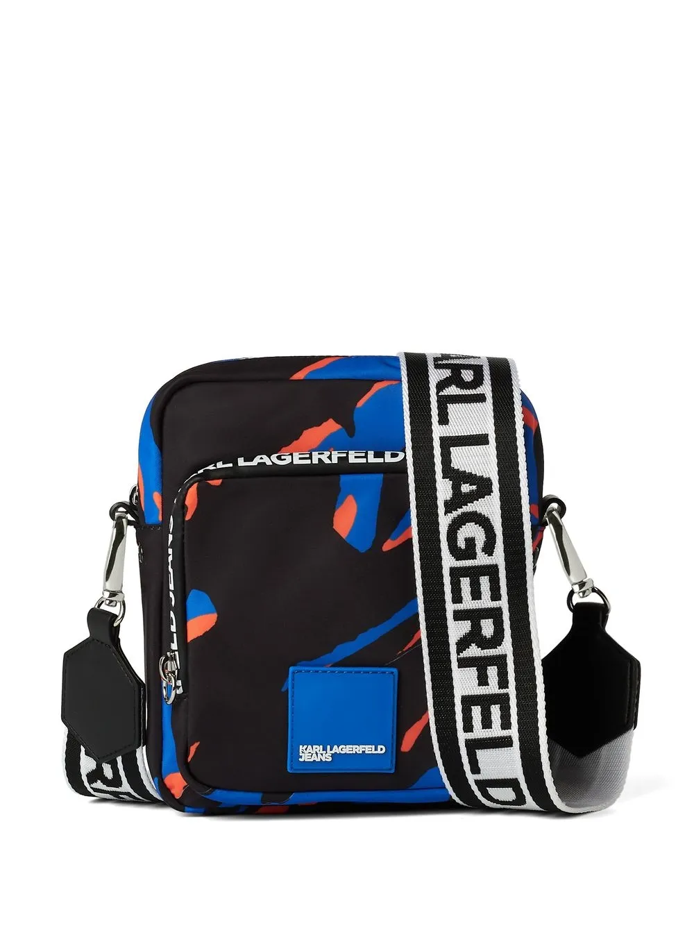 

KARL LAGERFELD JEANS bolsa de hombro con estampado militar - Negro