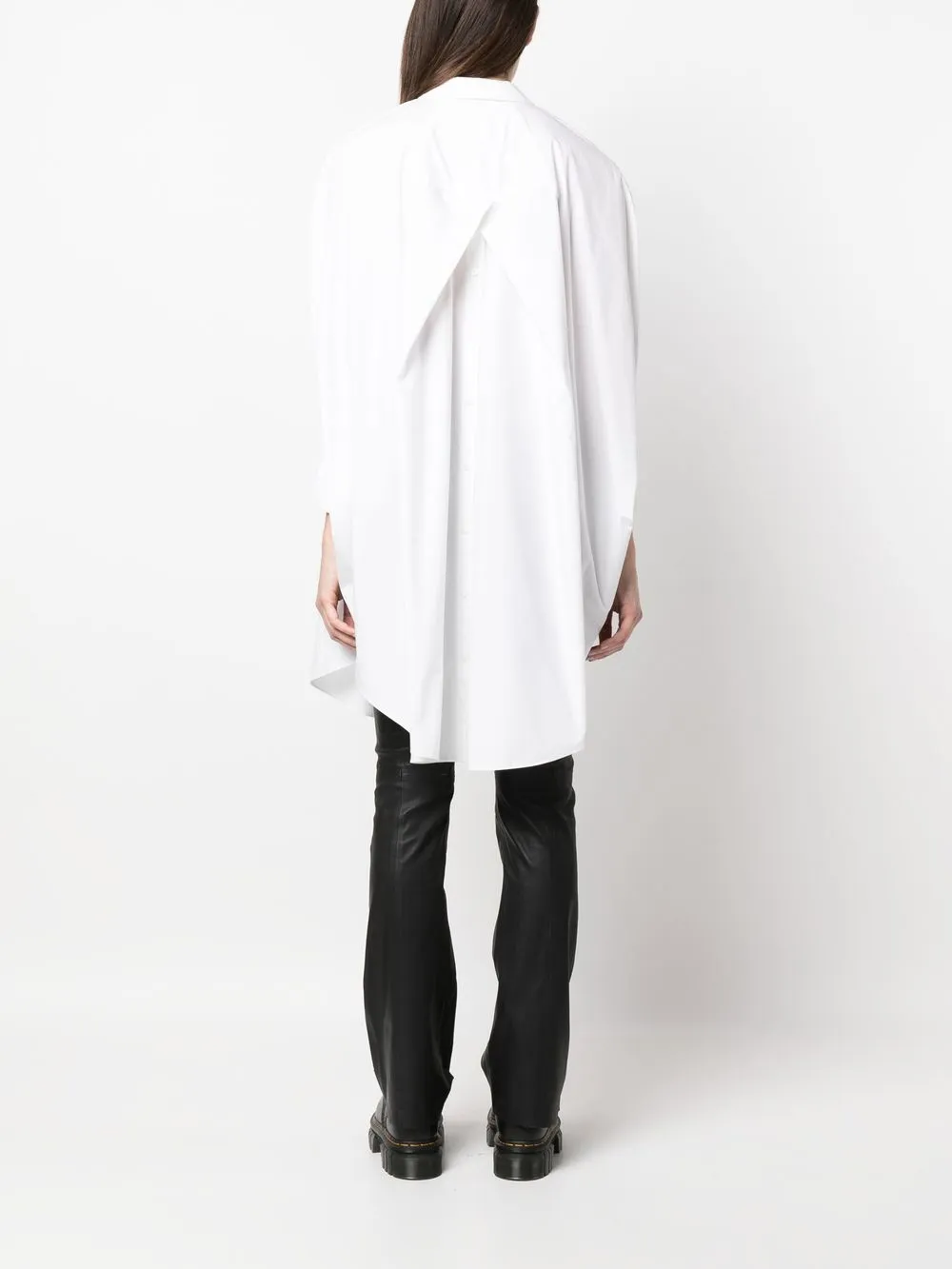 Karl Lagerfeld Hun's Pick Circle Tunic Shirt In White