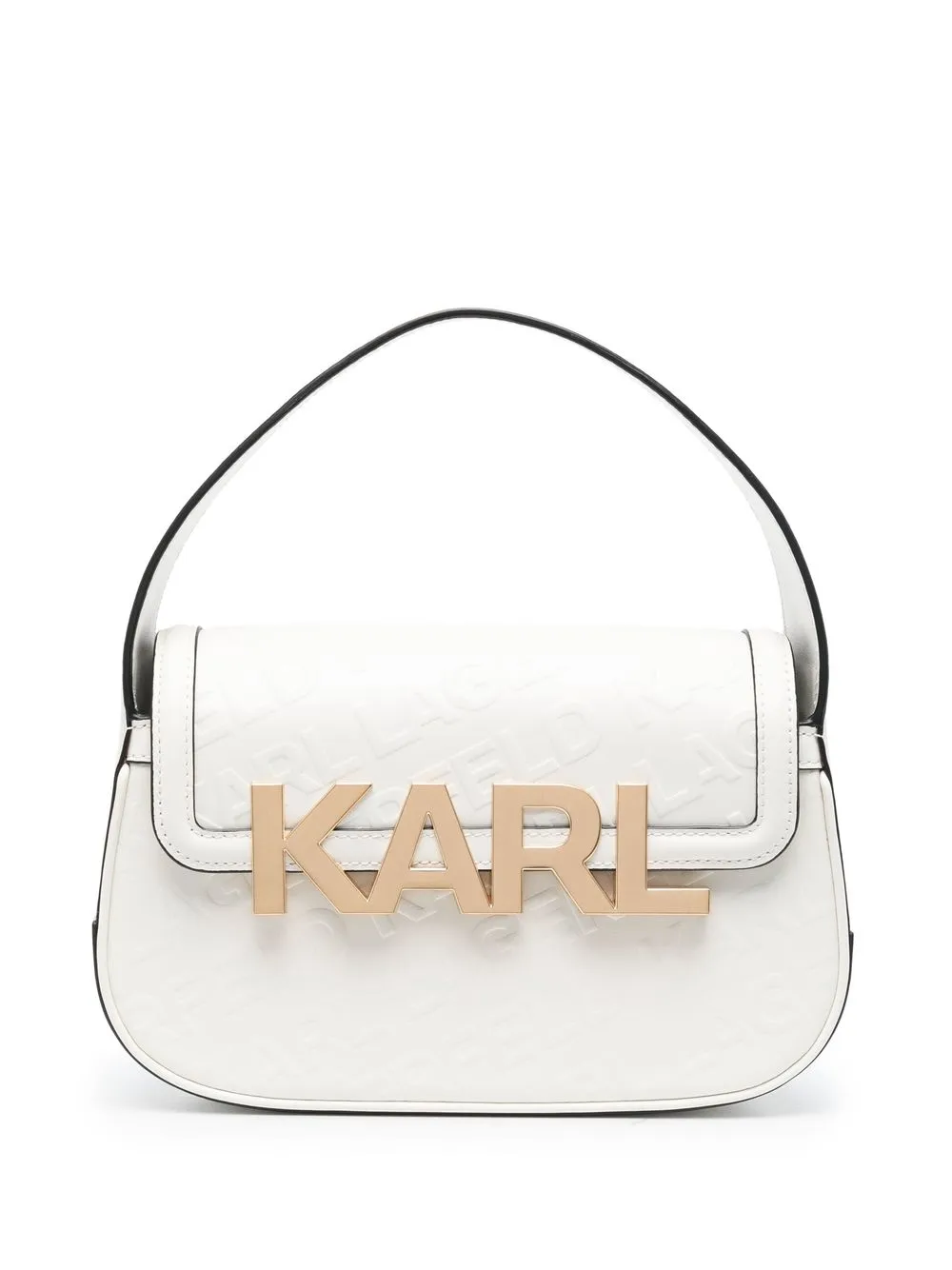 

Karl Lagerfeld K/Letters logo-embossed shoulder bag - White