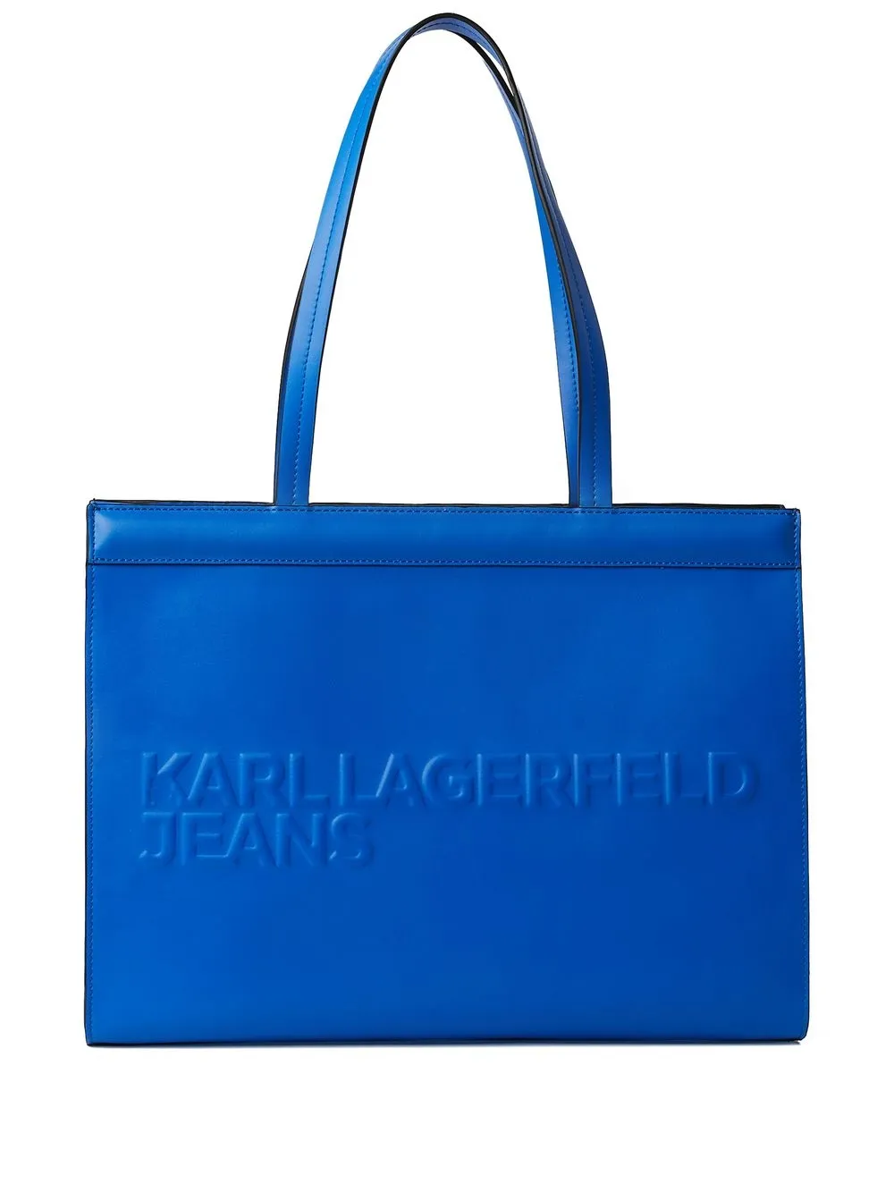 

KARL LAGERFELD JEANS tote con logo en relieve - Azul