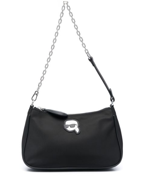 Karl Lagerfeld Ikon appliqué-detail shoulder bag WOMEN