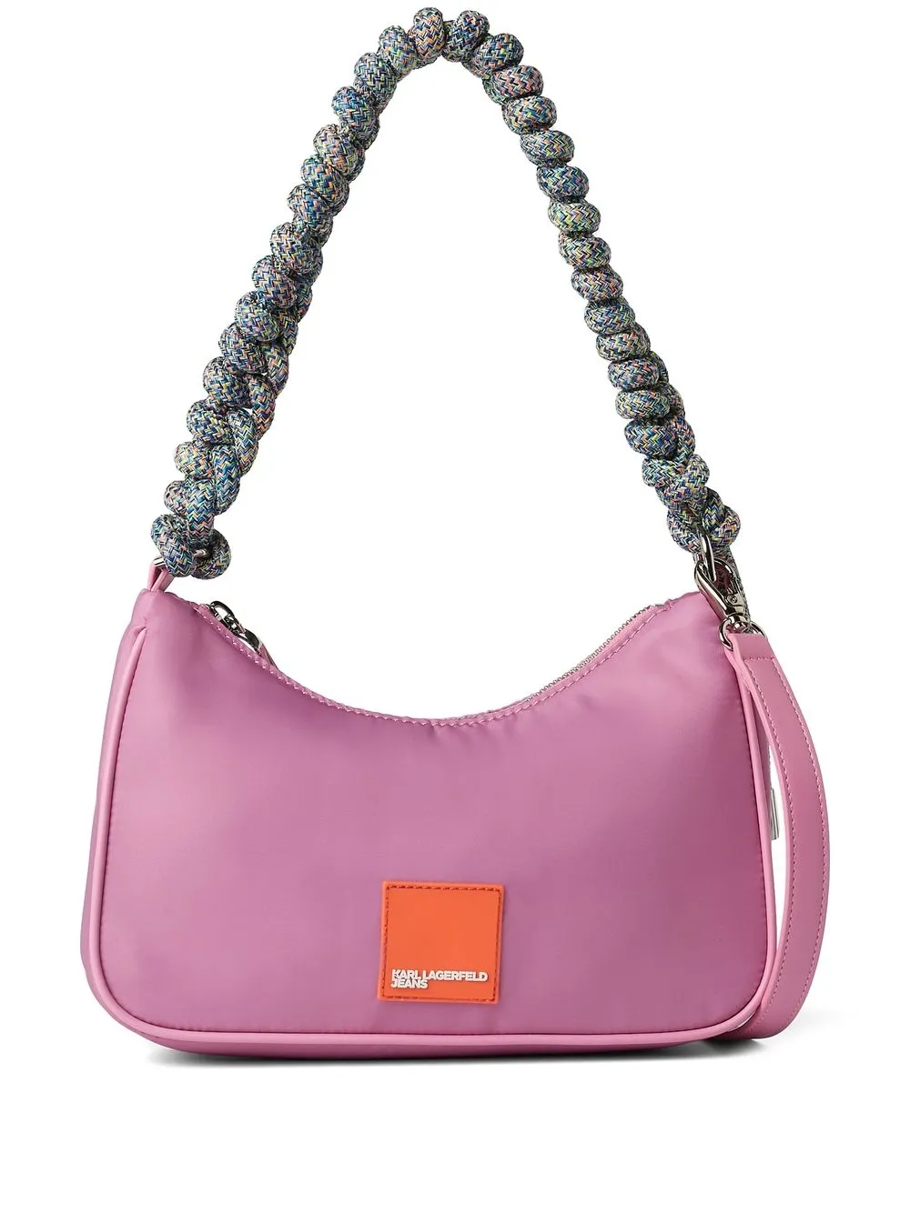 

KARL LAGERFELD JEANS logo-patch shoulder bag - Purple