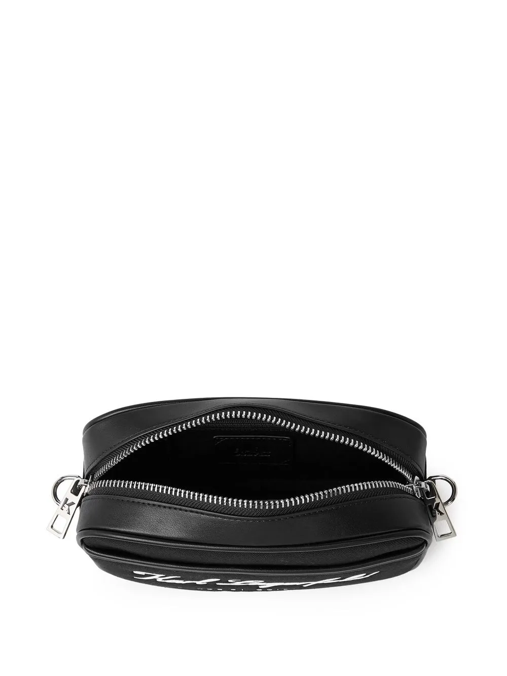 Karl Lagerfeld Embossed-logo Crossbody Bag In Black | ModeSens