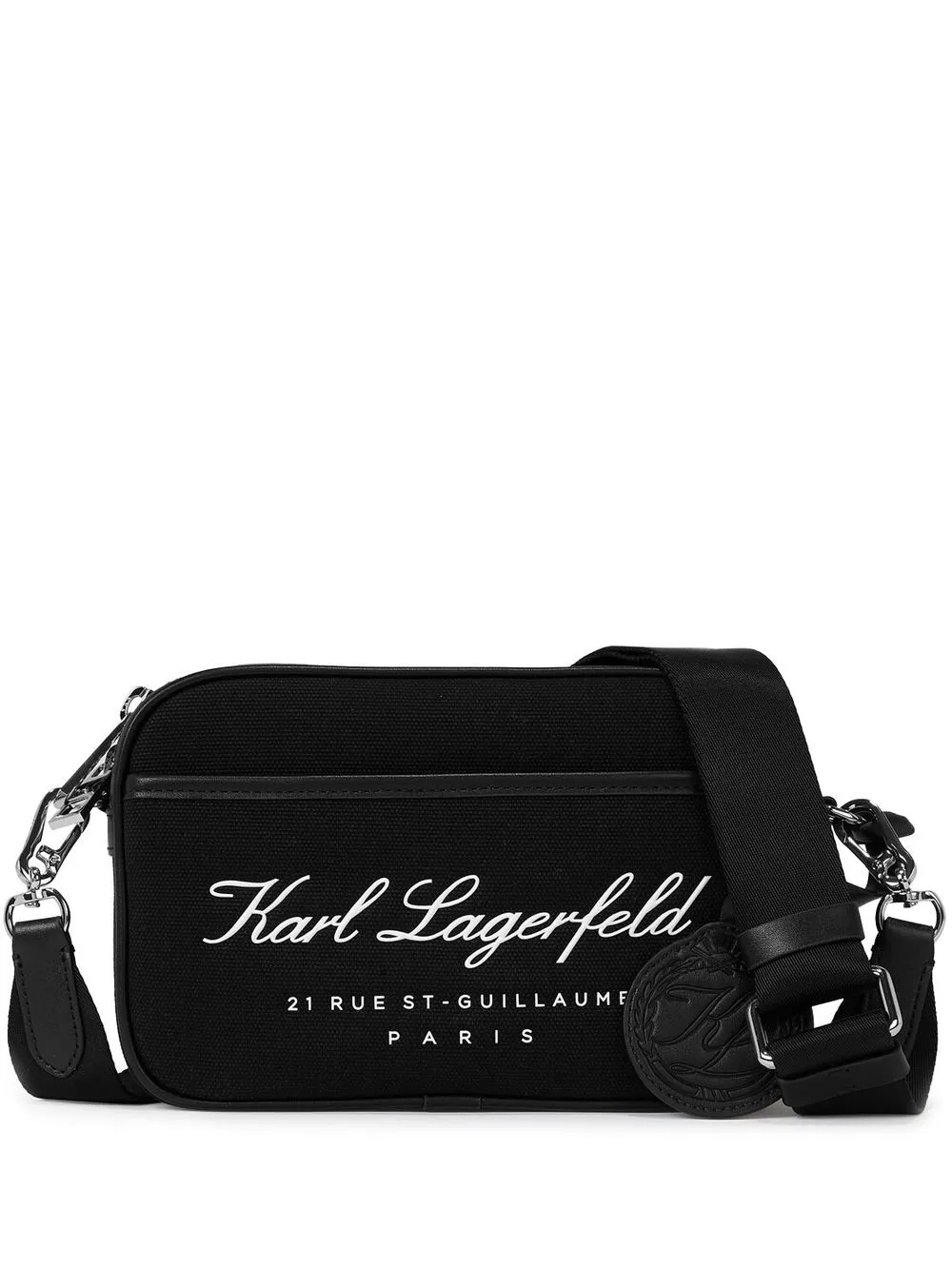 Karl Lagerfeld Hotel Karl Canvas Crossbody Bag - Farfetch